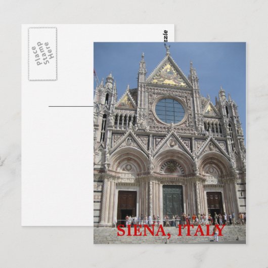 イタリア，シエナ ポストカード (正面/裏面)