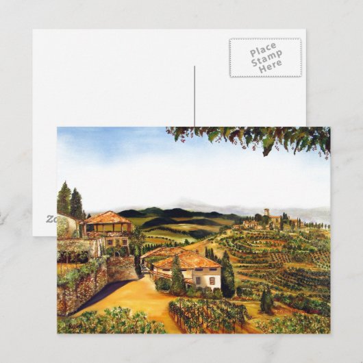 イタリア，シエナ ポストカード (正面/裏面)