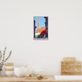 イタリア・シエナ・ヴィンテージ旅行ポスター復元 ポスター (キッチン)