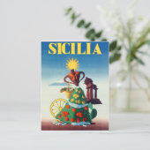 イタリア，シチリアの夏 ポストカード (スタンド正面)