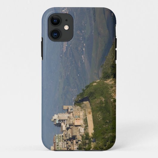 イタリア, シチリア島, エンナ, ロッカ・ディ・チェレーレからの町並み Case-Mate iPhoneケース (裏面)
