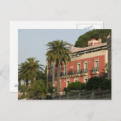 イタリア、シチリア島、タオルミーナ:シューラー酒店 ポストカード (正面/裏面)