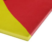 イタリア,シチリア州旗を持つ愛国的な裁断ボード カッティングボード (角)