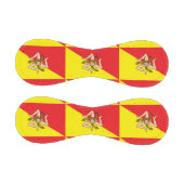 イタリア,シチリア州旗を持つ愛国野球 野球ボール (パネル)