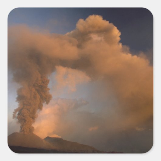 イタリア，シチリア州，エトナ山のサミットのベント スクエアシール (正面)