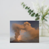 イタリア，シチリア州，エトナ山のサミットのベント ポストカード (スタンド正面)