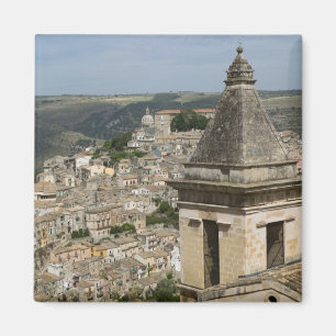 イタリア シチリア州 ラグーザ・イブラ:街の風景とサンタ マグネット