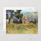 イタリア、シチリア、アグリゲント。の遺跡 ポストカード (正面/裏面)