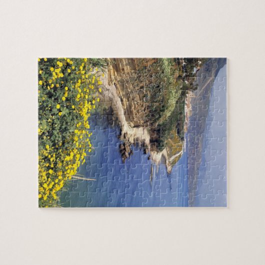 イタリア、シチリア。シチリア島の北岸 ジグソーパズル (横)