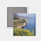 イタリア、シチリア。シチリア島の北岸 マグネット (正面/裏面)