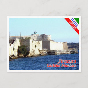 イタリア – シチリア – シラクサ – マニアス城 –  ポストカード