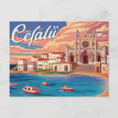 イタリア,シチリア,セファル ポストカード (正面)