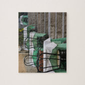 イタリア、シチリア、タオルミナ:コルソアンベルト1カフェ ジグソーパズル (縦)