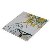 イタリア、シチリア、タオルミナ：Bam、バーカフェ詳細 タイル (側面)