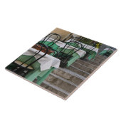 イタリア，シチリア，タオルミーナ：コルソウンベルト1,カフェ タイル (側面)