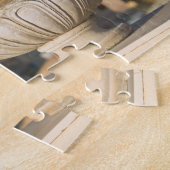 イタリア、シチリア、ターミニ·イメリース、ビュー&フラワーズ ジグソーパズル (側面)