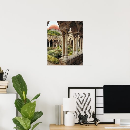 イタリア、シチリア、パレルモ。服は生き延び次 ポスター (ホームオフィス)