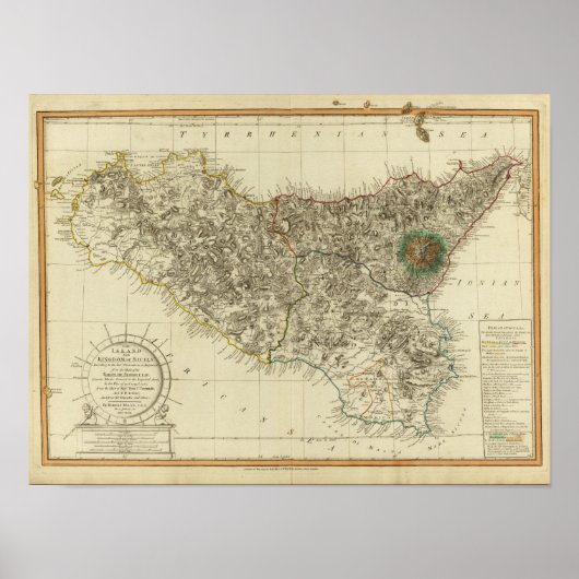 イタリア，シチリア ポスター (正面)