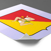 イタリア，シチリア ポスター (角)