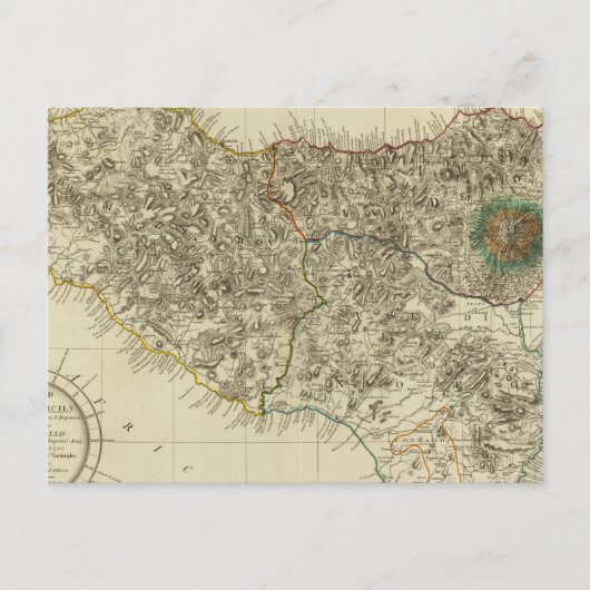 イタリア，シチリア ポストカード (正面)