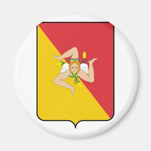 イタリア,シチリア マグネット (正面)