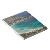 イタリア，シチリア，モンデッロ，からのビーチのビュー ノートパッド (アングル)