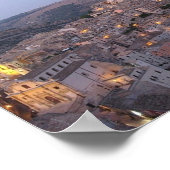 イタリア – シチリア – ラグサ – 夜景 –  ポスター (角)