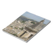 イタリア,シチリア,ラグーサIBLA:タウンビューとサンタ ノートパッド (回転)