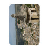 イタリア，シチリア，ラグーサIBLA：タウンビューとサンタ マグネット (縦)