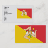 イタリア·シチリア 名刺 (正面/裏面)