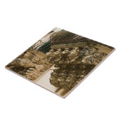 イタリア、シチリア、能登:バロ素晴らしック·タウン タイル (側面)