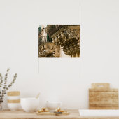 イタリア、シチリア、能登:バ素晴らしロークの町 ポスター (キッチン)