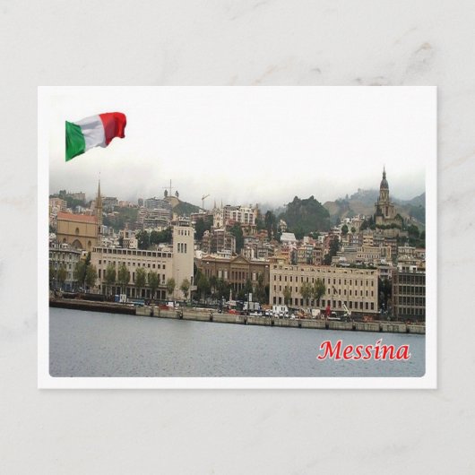 イタリア – シチリア – Messina - Cityscape - ポストカード (正面)