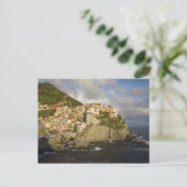 イタリア、シンク·テレ、マナロラ。崖の上の村。 ポストカード (スタンド正面)
