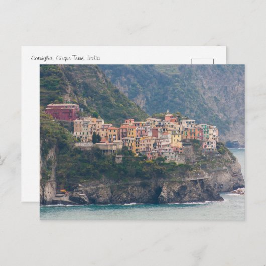 イタリア・シンケ・テレ・コーニリアのはがき ポストカード (正面/裏面)