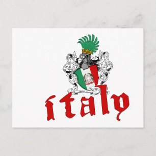 イタリア シールド ポストカード