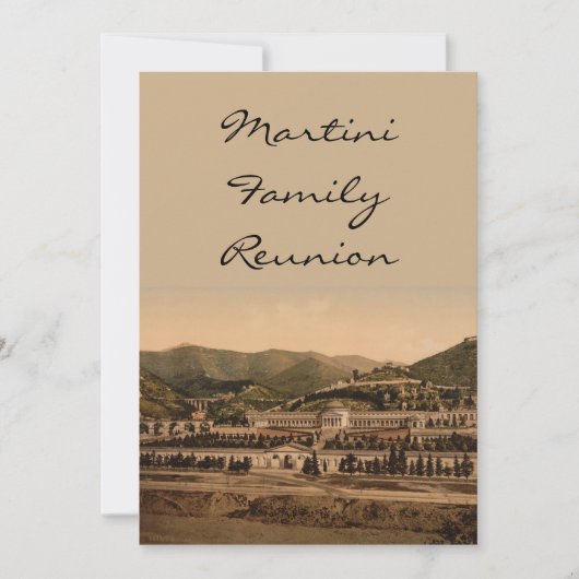 イタリア、ジェノバ、カンポサント 招待状 (正面)