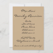 イタリア、ジェノバ、カンポサント 招待状 (裏面)