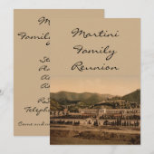 イタリア、ジェノバ、カンポサント 招待状 (正面/裏面)