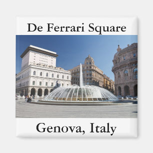 イタリア,ジェノヴァ,デフェラーリ広場 マグネット
