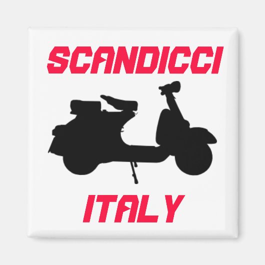 イタリア,スカンジッチ,スクーター マグネット (正面)