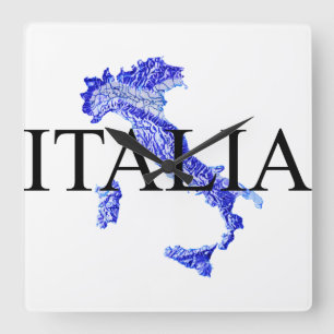 イタリア スクエア壁時計