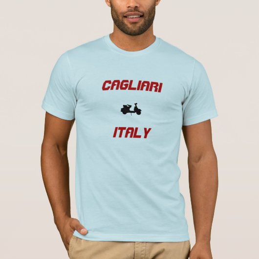 イタリア・スクーター・カリアリ Tシャツ (正面)