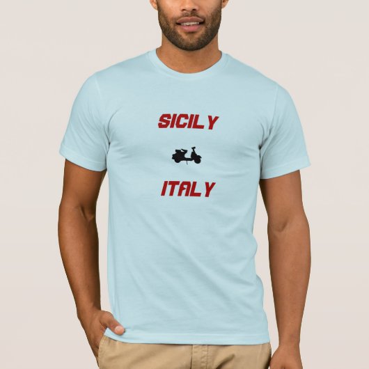 イタリア・スクーター・シチリア Tシャツ (正面)