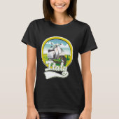 イタリア スクーター 旅行 ロゴ Tシャツ (正面)