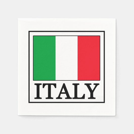 イタリア スタンダードカクテルナプキン (正面)