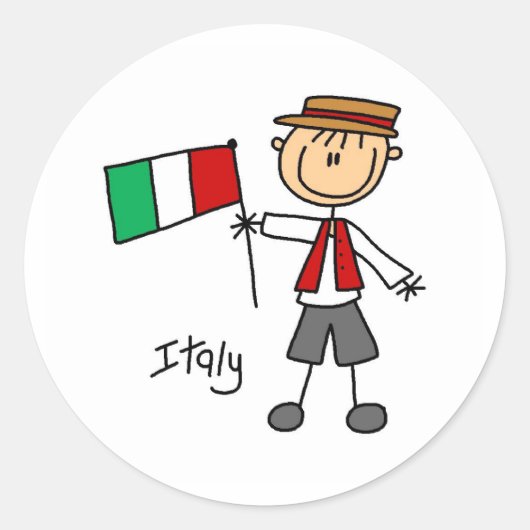 イタリア ステッカー (正面)