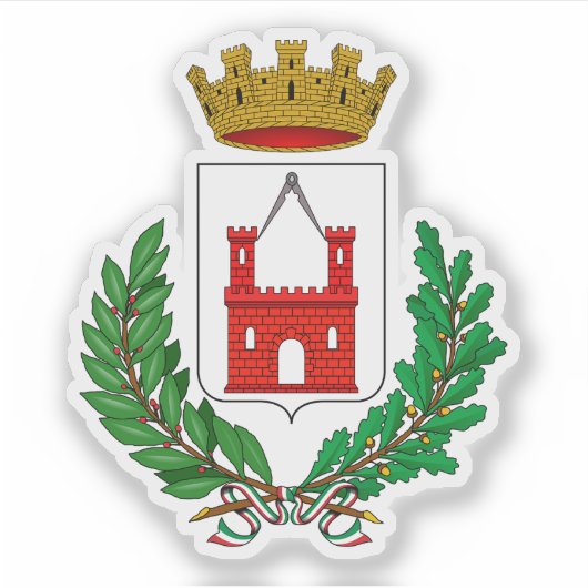 イタリア，セストサンジョバンニのコート シール (正面)