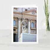 イタリア·セント·ピーターズ·スクエアの聖ピーター像 カード (正面)