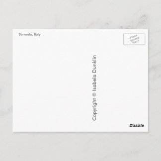 イタリア，ソレントからの挨拶 ポストカード